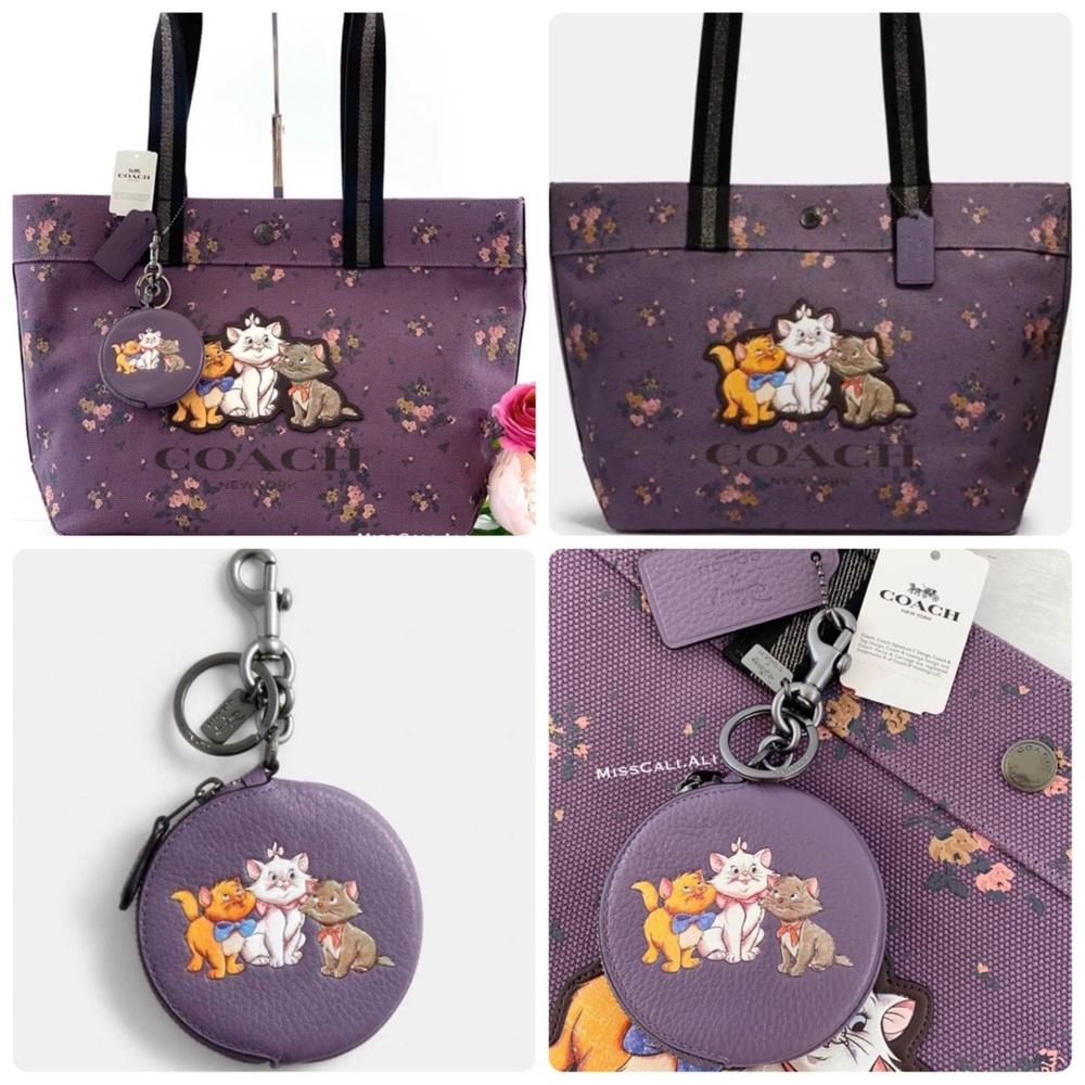 COACH SET |Limited Edition Aristocat Tote Coin Bag - Picture 2 of 16